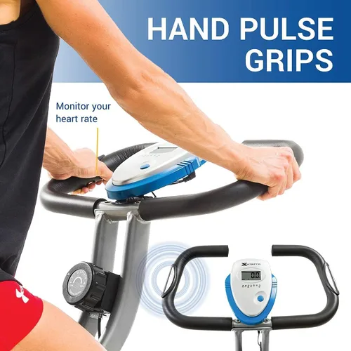 Vista 8 de XTERRA Bicicleta estática plegable para fitness, capacidad de peso de 225 libras