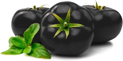 Vista 2 de 100 semillas de tomate cereza negra, fabricadas en Estados Unidos, semillas de frutas enanas