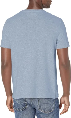 Vista 4 de Tommy Hilfiger - Camiseta esencial de manga corta, de algodón, con bolsillo y cuello redondo para hombre