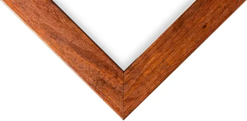 Vista 2 de Marco de póster plano de roble rojo de 3 x 3 pulgadas, acabado liso envuelto en madera compuesta para decoración de pared