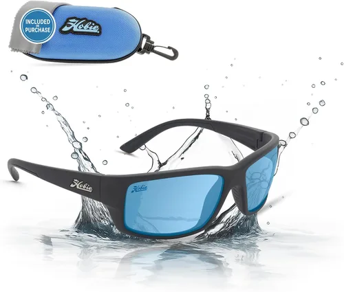 Vista 2 de Hobie Snook Men's Polarized Wrap Sport Sunglasses – Large Fit, Full-Coverage, Floatable Frames, Multiple Lens Options