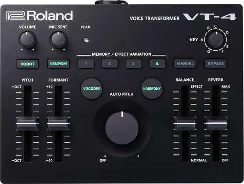 Vista 2 de Roland VT-4 Vocal Transformer + Audio-Technica AT2020 Condensador Cardioide Studio XLR Micrófono