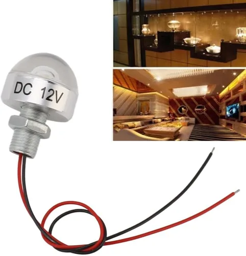 Vista 5 de Paquete de 5 mini luces LED de 12 V y 1 W, aluminio, plata