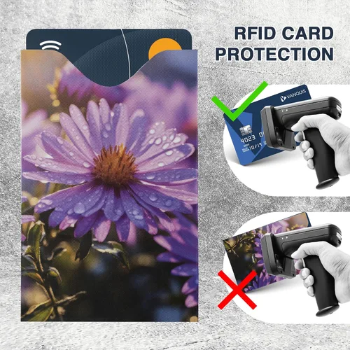 Vista 35 de Fundas de bloqueo RFID para pasaporte y tarjetas de crédito, Blanco, Blanco - 15 piezas