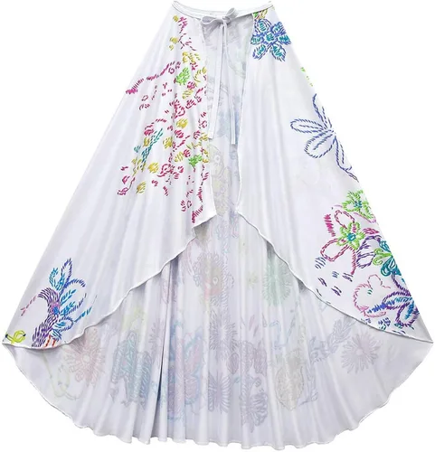 Vista 6 de Kids MirabelDolores Madrigal Cosplay Costume Girls Dress Princess Dresses with Cloak Outfits Party Birthday Suit