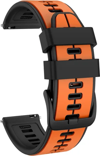Vista 8 de ISABAKE Correa de silicona de liberación rápida de 0.866 in para Garmin Vivoactive 4/Venu 2/Forerunner 255, para Samsung Gear S3