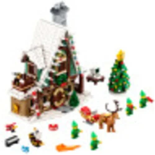 Vista 2 de LEGO Elf Club House (10275) Kit de construcción; un proyecto atractivo y una gran idea de regalo de vacaciones para adultos, nuevo 2021