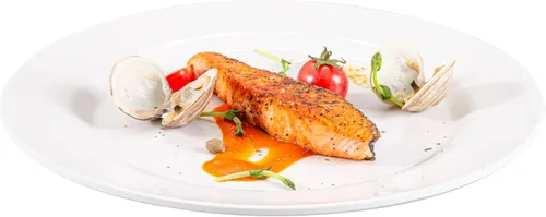 Vista 25 de Restaurantware Voga - Platos llanos de 10 x 7.1 pulgadas, 10 platos ovalados pequeños, resistentes a roturas, aptos para lavavajillas, platos