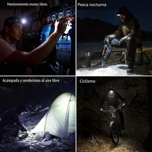 Vista 9 de Lepro 320015 Farolero a Batería - Faro LED Super Brillante de 1300Lux con Luz Roja, Faros IPX4 Impermeables para Camping al Aire Libre, Senderismo
