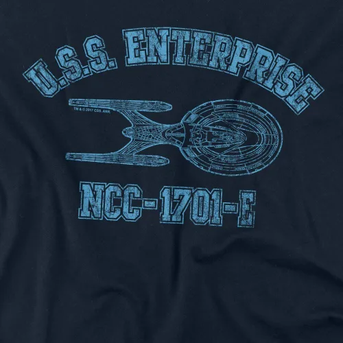 Vista 2 de Popfunk Camiseta clásica de Star Trek USS Enterprise