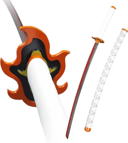 Vista 8 de Munetoshi 40.5 Steel Zenitsu Agastuma Nichirin Katana Demon Killer Samurai Sword Scabbard Cosplay Costumes