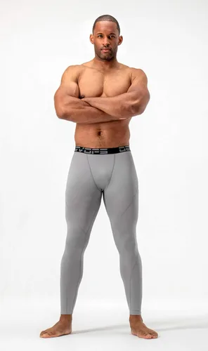 Vista 4 de DEVOPS - Pantalones de compresión térmicos para hombre mallas atléticas de base paquete de 2