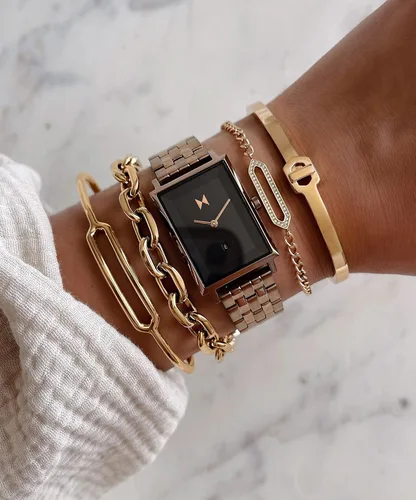 Vista 5 de MVMT Signature Square Reloj analógico minimalista para mujer