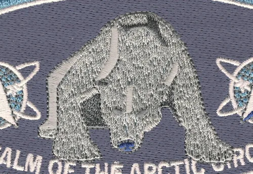 Vista 2 de Thule Air Base Greenland Blue - Parche para nariz