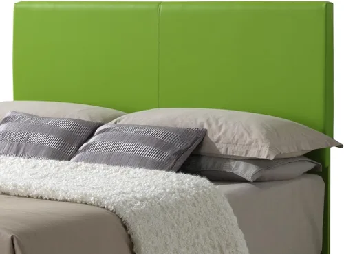 Vista 6 de Glory Furniture Aaron - Cama matrimonial tapizada de piel sintética en color verde manzana