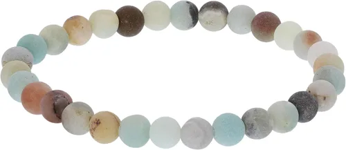 Vista 30 de Gem Avenue Handmade Round Bead Stretch Bracelet Unisex Natural Stone Beaded Jewelry for Men & Women, Elastic Wristband for Daily Wear