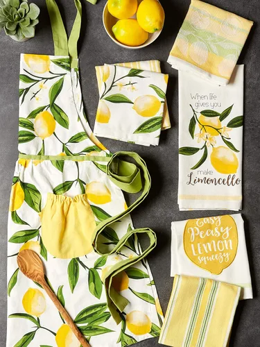 Vista 4 de DII Colección Lemon Bliss Kitchen Delantal