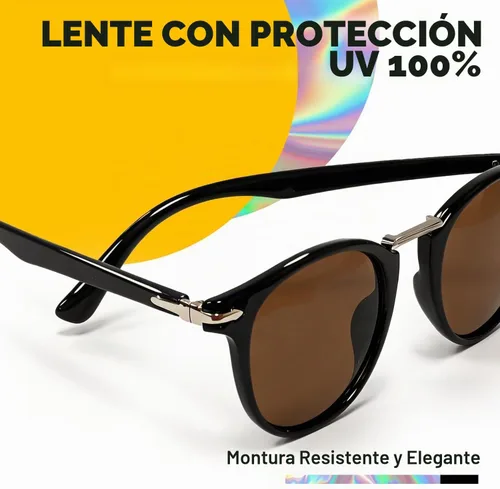 Vista 4 de VISOONE Classic Round Sunglasses for Women Men