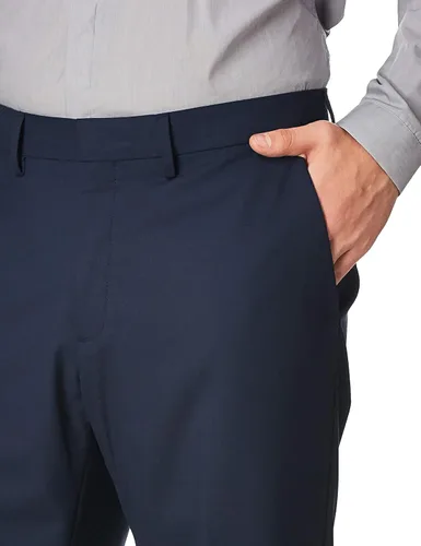 Vista 3 de Haggar Pantalón de vestir para hombre con cintura elástica en 4 direcciones