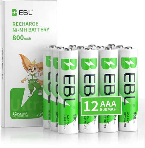 Vista 14 de EBL Baterías AAA recargables (16 unidades) Ready2Charge 1100mAh 1.2V Batería Ni-MH