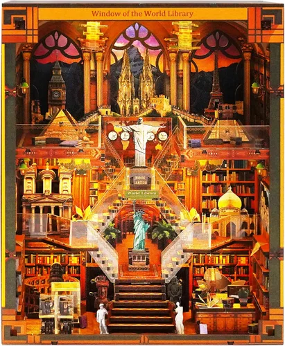 Vista 7 de Kit de Rincón de Libros para Adultos - Museo de Dinosaurios DIY Booknook, Rompecabezas de Casa de Muñecas de Madera 3D con Luces LED, Decoración