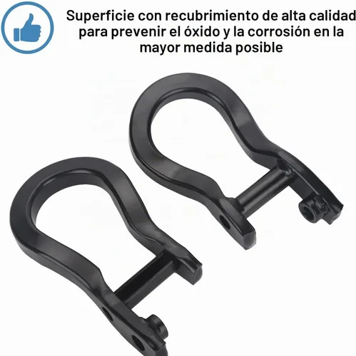 Vista 4 de Ganchos de remolque compatibles con Chevy Silverado 1500 2019, 2020, 2021 y más nuevos, reemplaza # 84280202 (negro)