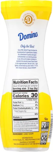 Vista 2 de Domino Quick Dissolve Pure Cane Superfine Sugar, recipiente abatible de 12 onzas (paquete de 3)