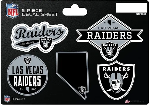 Vista 24 de Rico Industries NFL - Hoja de adhesivos (5 unidades)