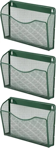 Vista 17 de EASEPRES Organizador de archivos colgante de malla de un solo bolsillo, soporte vertical para archivador de revistas, cesta de montaje, carpeta