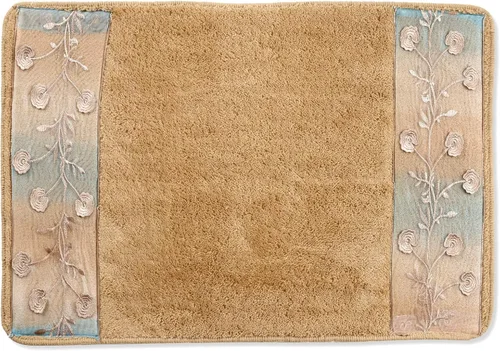 Vista 5 de Popular Bath Alfombra de baño con diseño de rosa degradado, azul