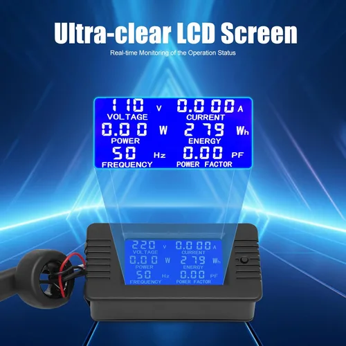 Vista 4 de Inversor solar, inversor de aleación de aluminio de 1200 W con pantalla LCD, inversor de onda sinusoidal pura, kit de inversor solar para paneles