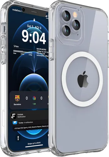 Vista 118 de WRJ Funda magnética mate para iPhone Air de 6.5 pulgadas, [compatible con Magsafe] [protección contra caídas de grado militar], delgada Negro