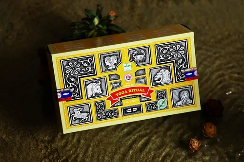 Vista 2 de EARTH Satya Super Hit Yoga Ritual Varillas de incienso de 15 GMS (paquete de 12) (certificado verde) Agarbatti indio perfumado enrollado a mano