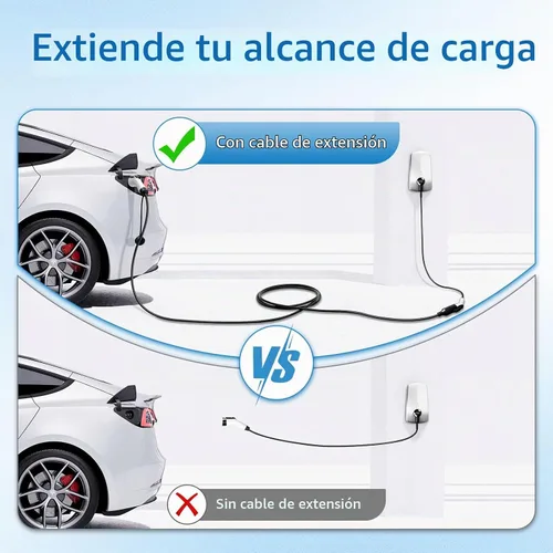 Vista 6 de 32A 21FT J1772 Cable de extensión EV, nivel 2