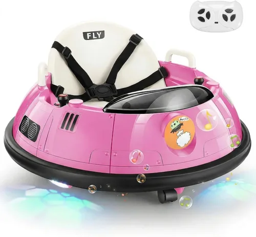 Vista 9 de Hikole Coche de parachoques eléctrico de 12 V para niños a partir de 1.5 Azul