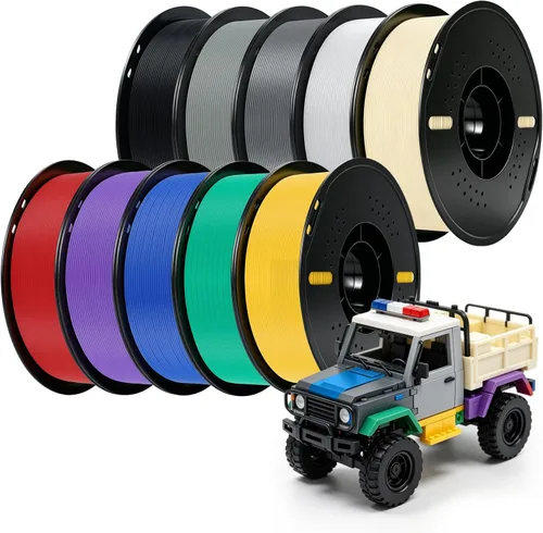 Vista 14 de Kingroon Filamento de impresora 3D PLA Plus (PLA+), 10 rollos, precisión dimensional +/- 0.001 in, carrete de 22 libras (22 libras), 0.069 in, negro