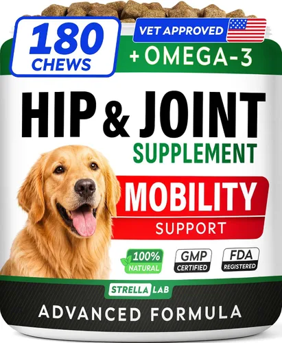 Vista 15 de Glucosamina avanzada para perros, colágeno y mejillón de labios verdes
