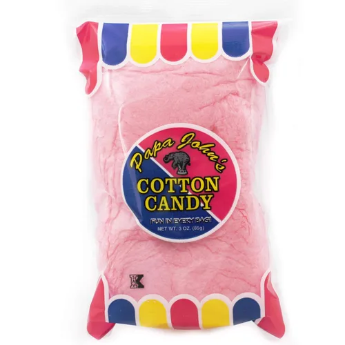 Vista 3 de Fruidles Suministros de sabores de fiesta de algodón de azúcar azul y rosa, golosinas de cumpleaños para niños, kosher, bolsa de 3 onzas