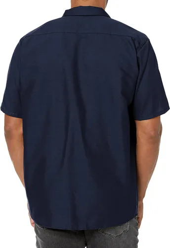 Vista 3 de Red Kap Camisa de trabajo industrial para hombre, ajuste regular, manga corta