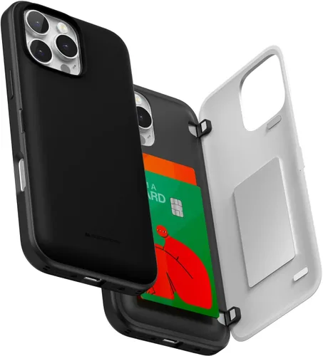 Vista 58 de GOOSPERY Parachoques magnético para puerta compatible con iPhone 15, funda con tarjetero, cartera con cierre magnético automático, protector de Azul