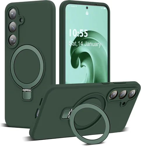 Vista 68 de SKYLMW - Funda para Samsung Galaxy S23 con soporte, 6.1 pulgadas, color negro Soporte de anillo magnético, compatible con Mag-Safe, funda