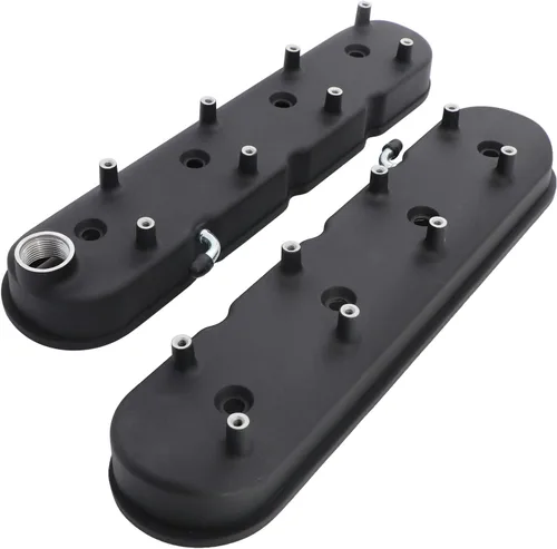 Vista 3 de LS - Cubiertas de válvula de aluminio fundido con soportes de bobina compatibles con Che-vy Small Block V8 293 325 346 364 376 427 LS1 LS2 LS3 LS6