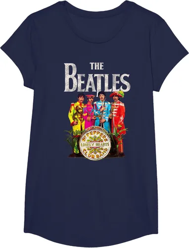 Vista 20 de The Beatles Sgt. Pepper's Lonely Hearts Camiseta de manga corta Negro