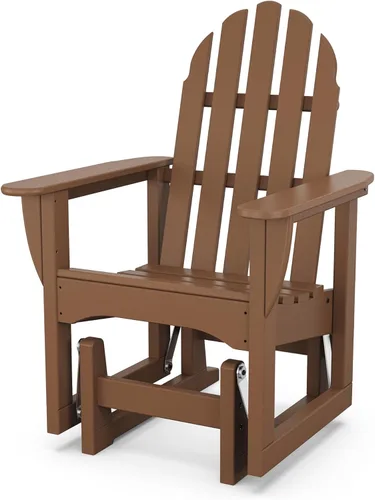Vista 7 de POLYWOOD ADSGL-1BL Classic Adirondack Glider Chair, Black