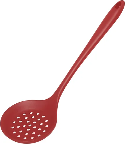 Vista 8 de 77L Cuchara ranurada, espumadera con ranuras, cuchara ranurada resistente al calor, cuchara de silicona antiadherente de una pieza sin costuras