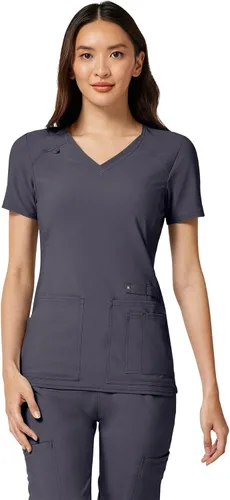 Vista 13 de Cherokee Top médico médico Iflex con cuello en V Panel Top CK605 Negro