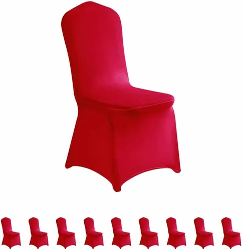 Vista 29 de LZY 6 piezas Fundas de Silla de Spandex Elásticas Fundas Deslizables para Fiestas de Boda, Fundas de Decoración de Sillas de Comedor y Banquete Negro