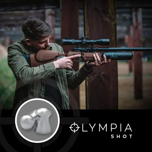 Vista 4 de Olympia Shot Perdigones para Pistola de Aire Calibre .177, Calibre .22, Calibre .25 Cabezales Abovedados, Puntiagudos, Planos Wadcutter Varios