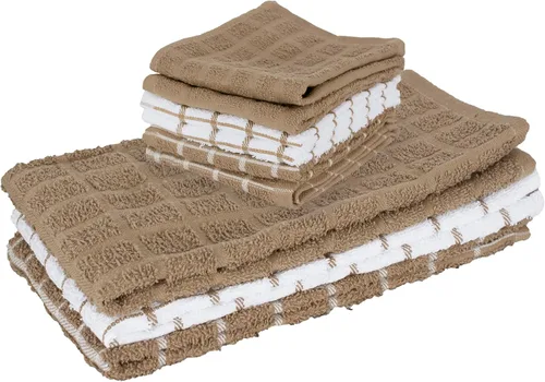 Vista 16 de Ritz Premium Toallas de Cocina de Felpa de Algodón 100% a Cuadros - Altamente Absorbentes, Súper Suaves, de Larga Duración, 25"x15", Paquete de 3