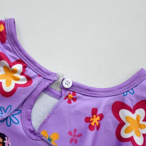 Vista 3 de Vowdicua Disfraz de Isabella para niñas vestido fantástico de verano de Mirabel
